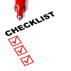 Presenter's checklist